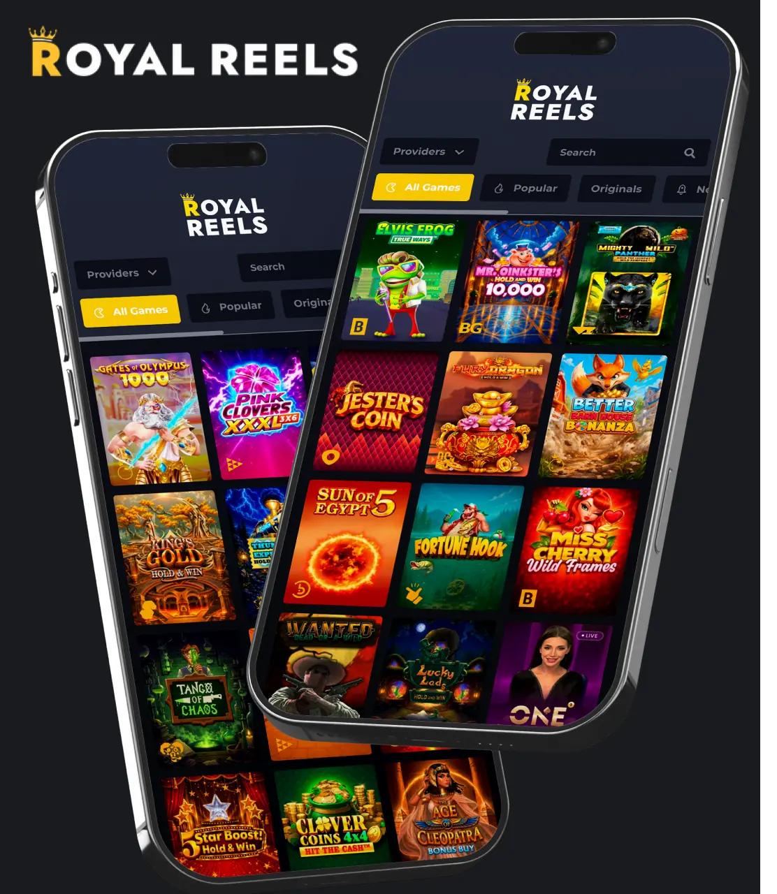 Royal Reels on mobile devices